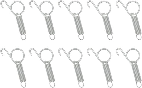 10 Pack Rabbit Cages Door Metal Finger Spring Latch Hook Multi-Functional Pet Cages Door Spring Latch for Fixing Small Animal, Rabbit, Dog, Cat, P...