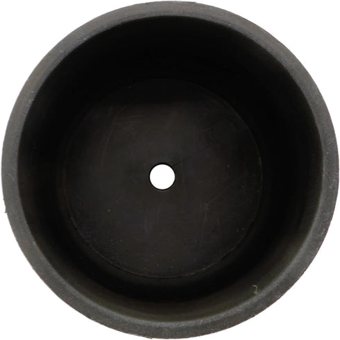The HC Companies 7 Inch Sprite Round Planter - Small Plastic Plant Pot with Drainage for Indoor Outdoor Plants, Faux Concrete...