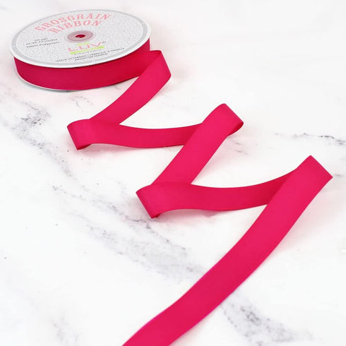 Creative Ideas 7/8-Inch Solid Grosgrain Ribbon, 50-Yard, Hot Pink...