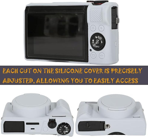 Case for Canon Powershot G7X Mark III Digital Camera, G7X Mark iii Camera Silicone Case, Anti-Scratch Slim Fit Soft Skin, G7X Mark 3 Accessories w...