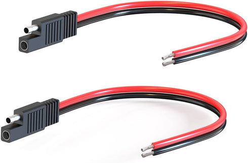 SAE Connector Cable,16AWG 1FT 2 Pin SAE Quick Connector Disconnect Plug for Solar Panel Car Motorcycle(2 Pack)...