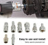 8pcs BSP 1/2" Air Hose Coupler Pneumatic Plug Socket Air Compressor Hose Quick Connector Set...
