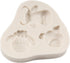 Farm Animal Head Fondant Molds Cow Sheep Pig Head Silicone Chocolate Candy Mold For Farm Theme Cake Decoration Cupcake Topper Polymer Clay Gum Pas...