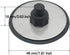 Rear Wiper Delete Plug Cap Kit Car Tailgate Waterproof Block Off (Black 46mm), 46mm/1.81''...
