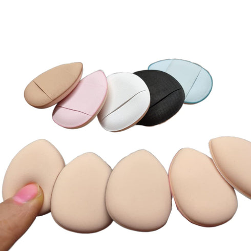 10 Pack Finger Powder Puff with Finger Holder Strap, Mini Fingertip Makeup Sponge Pad for Liquid Foundation, Cream, Concealer, Eye Shadow, Wet Dry...