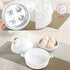 4 Eggs Boiler Steamer, Chicken Shape Microwave Egg Poacher, Rapid Egg Cooker for Hard, Soft & Poached Eggs, Mini Egg Maker, Easy Clean...