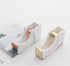 Multibey Acrylic 1 Inch Core Desktop Adhesive Tape Dispenser Cutter with Tape Marble Office School Gift Idea (Marble Printed-Gold)...