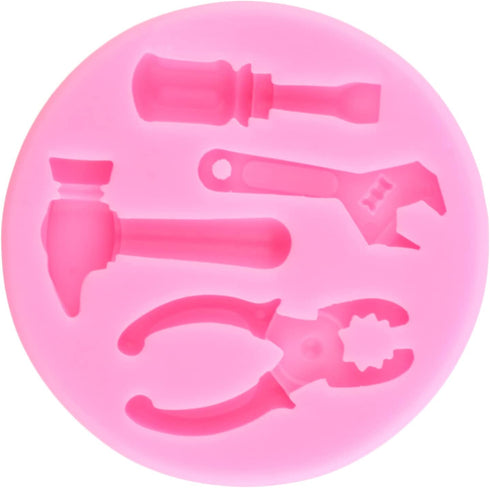ZiXiang Construction Tools Fondant Silicone Molds Hand Tools Chocolate Mold For Cake Decoration Cupcake Topper Candy Polymer Clay Gum Paste Set Of...