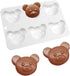 6 Cavity Bear Silicone Chocolate Mold DIY Cake Accessories Molds Kitchen Ice Cubes Biscuit Pastry Manual Baking Mould...
