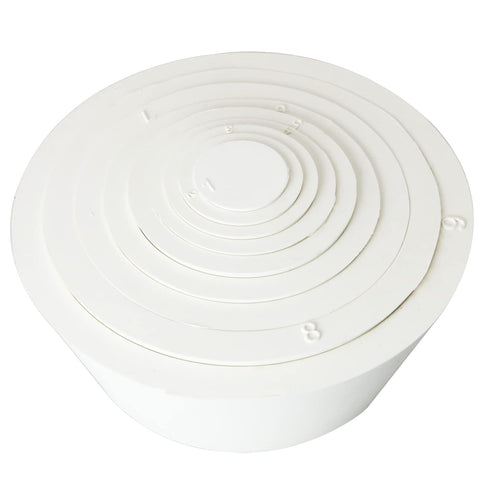 Buchner Funnel Flask Adapter Set, 9 in 1 White Filter Adapter Cones, Tapered Collar...