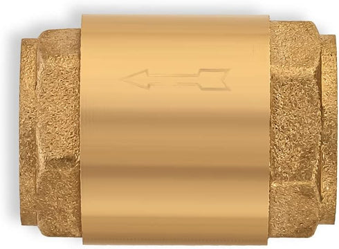 One Way Check Valve 1/2" Female Backflow Preventer, Check Valve for Repair NPT Female Thread Brass Float Reinforced - 0,5 inch Float Brass For Plu...