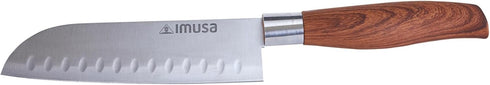 IMUSA 6in Chef WL Stainless Steel Santoku Knife with Wood Look Handle...