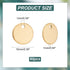 PH PandaHall 50 Pcs 304 Stainless Steel Flat Round Blank Stamping Tag Pendants Charms for Bracelet Necklace Jewelry DIY Crafts Making, Gloden...