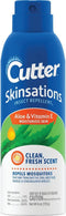 Cutter Skinsations Insect Repellent, Repels Mosquitos, Ticks, Gnats, Fleas, 7% DEET, 6 fl Ounce (Aerosol Spray)...
