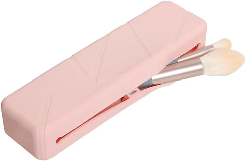 Makeup Brush Holder, Travel Makeup Brush Holder, Soft Silicone Makeup Brush Holder, Stylish Make Up Brushes Holder Organizer,Makeup Bags for Women...