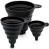 3 Sizes of Kitchen Funnel Set, Food Grade Funnels for Filling Bottles, Premium Silicone Collapsible Funnel for Transferring Liquid, Powder Transfe...