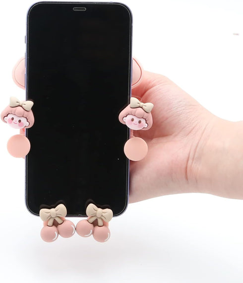 Cartoon Car Vent Phone Mount, Cute Bear Candy Clip Air Vent Phone Holder Car Fit for All Cell Phone, Pretty Car Accessories for Women Mom Wife Fri...