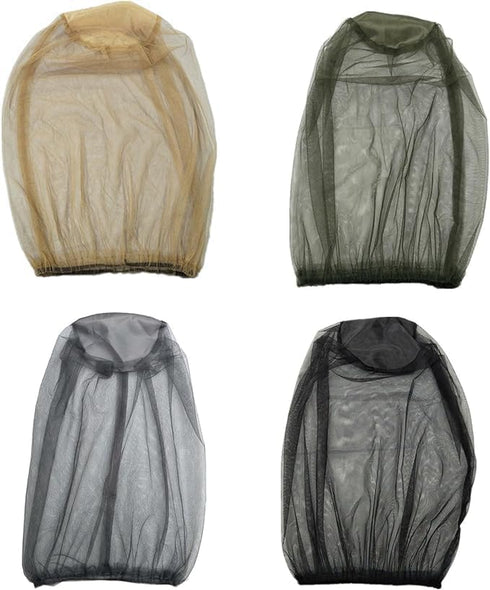 Golden Mosquitoes Head Net Mesh Face Neck Fly Netting Hoods from Protections Screen Net for Camping Travel Hiking Mosqui Fishing Hats Accessories...