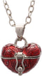 Heart Locket Pendant Necklace, Trendy Heart Shaped Box Pendant Necklace for Women Men Valentines Day Gift Jewelry Gift...