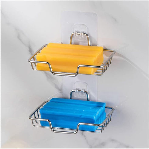 8 PCS Shower Caddy Adhesive Sticker Hook Replacement Hooks Mount for Shower Basket Bathroom Shelf Soap Dish Holder for Kitchen Strip Storage Shelv...