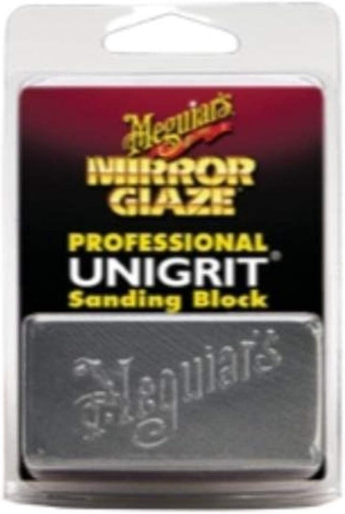 Meguiar's Professional Mirror Glaze Unigrit Sanding Block 1,000 Grit K1000 - Professional-Grade Sanding Block - Precise, Uniform Grit for Even San...