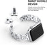 OULUCCI Compatible with Apple Watch Band 38mm 40mm 41mm Women iWatch SE, Series 8 7 SE 6 5 4 3 2 1 Stainless Steel Wristband D-Link Sport Strap Si...