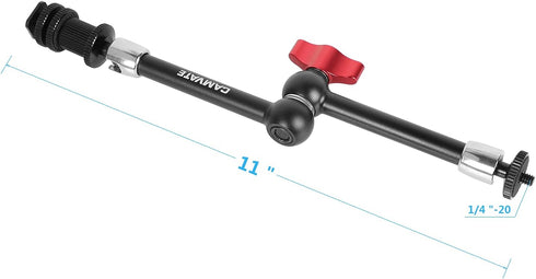 CAMVATE 11 inch Adjustable Articulating Friction Magic Arm Compatible with LCD Monitor, DSLR Camera Rig, LED Lights, Flash Light - 1477...