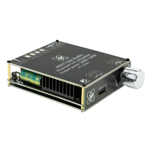 C160H TDA7498E Bluetooth 5.0 Digital Power Amplifier Board 12-36V AUX 2 x 160W Speaker Stereo Audio AMP Module Home Music Input DC12-36V...