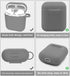 Airpods 2nd Generation Case Cover: Apple 1st or 2nd Generation Airpods Case Soft Silicone Protective Cover with Keychain Hook?Gray Waterproof Airp...