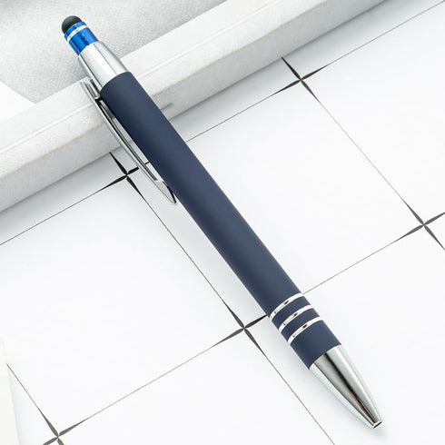 6 Pcs Stylus Tip Ballpoint Pens Retractable Ball Point Pens Touchscreen Writing Pens Metal Touch Screen Pens Fine Point Click Pens Black Ink Pens ...
