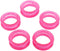 5Pcs Pink Silicone Scissors Finger Rings Grips Grooming Shear Thumb Inserts Finger Protector Ring for Barber Hair Cutting Scissors Pet Shears,Groo...
