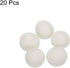 PATIKIL Wool Felt Balls Beads Wool Felting Pom 2cm 20mm White for Home Crafts Handcrafts Project DIY Pack of 20...