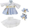 niannyyhouse Ancient Style Hanfu Doll Dress up Chest-Length Skirt 1/12 BJD OB11 4.3 inches (11 cm) Doll Action Figures Clothing Accessories (Blue)...
