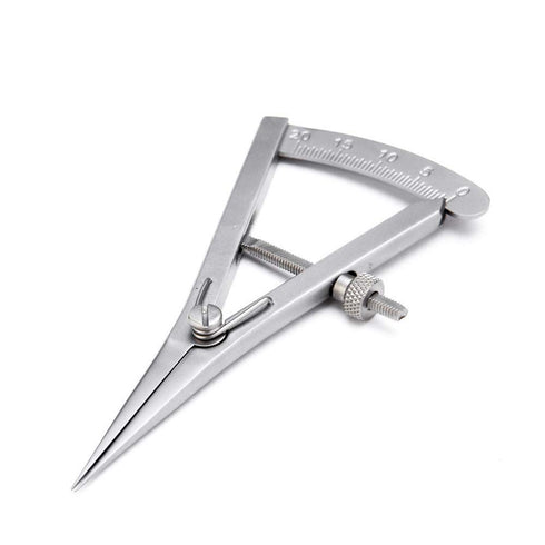 XIAN 3.5 Inch Adjustable Marking Gauge Mini Edge Press - Pitch Gauge DIY Leather Craft Tool, Precision Spring Dividers Calipers Compass Measuring ...