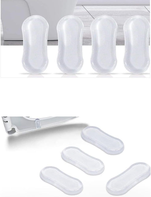 5Pcs Transparent Toilet Seat Bumper Set, Silicone Strong Adhesive Toilet Seats Lid Bumpers, Toilet Seat Buffers, Toilet Lid Rubber Pads for, Home,...