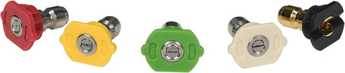 Simpson Cleaning 80146 4500 PSI Universal Pressure Washer Nozzles, 1/4-Inch Quick Connect, Hot- and Cold-Water Compatible, Set of 5...