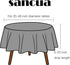 sancua 60 Inch Round Tablecloth (Fits 20-48 Inch Tables), Water Resistant Spill Proof Washable Polyester Table Cloth Decorative Fabric Table Cover...