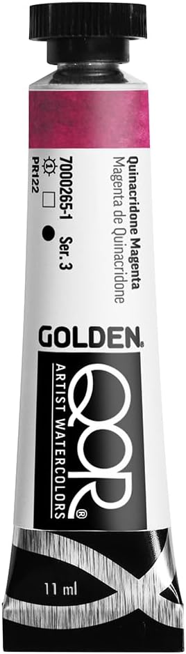 QoR Artist Watercolors, Quinacridone Magenta, 11 ml Tube...