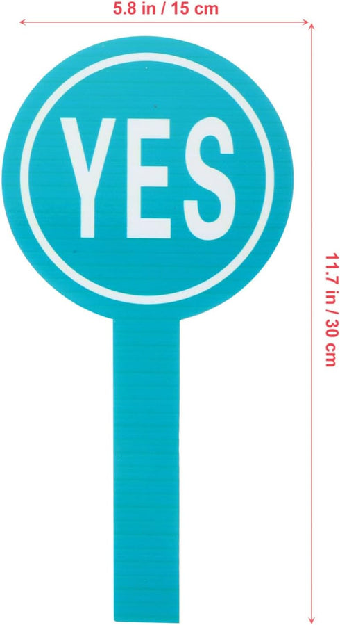 no Paddle 4pcs Classroom Voting Paddles Yes or No Paddles Answer Paddles Mini White Boards Teacher Judging Board for Handy Teacher Classroom Event...