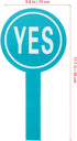 no Paddle 4pcs Classroom Voting Paddles Yes or No Paddles Answer Paddles Mini White Boards Teacher Judging Board for Handy Teacher Classroom Event...