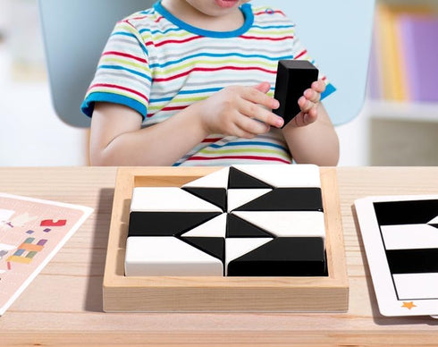 Wooden Puzzle Board Game, Children's 3D Spatial Thinking Training, Gift for Boys and Girls from 4 5 6 7 8 9 10 11 12 Year Old Puzzle Toys...