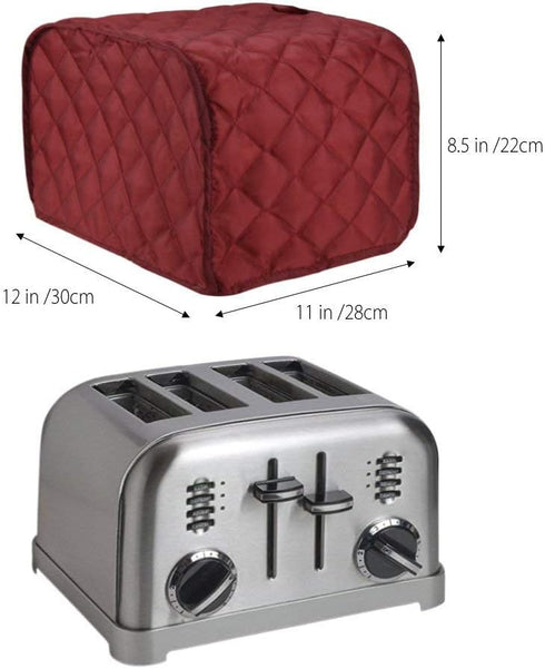 Toaster Appliance Cover Polyester Bread Toaster Cover Bakeware Protector Dust and Fingerprint Protection Four Slices...