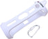 LTGEM Silicone Carrying Travel Case for JBL FLIP 5 Waterproof Portable Speaker with Extra Carabiner - White...
