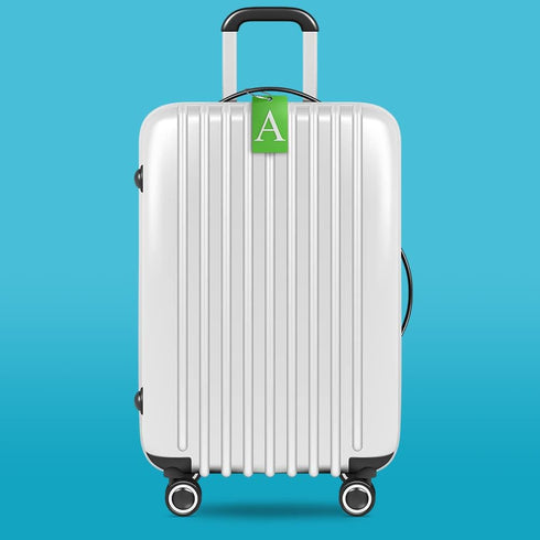 Shacke Luggage Tag Initial – Fully Bendable Tag w/Stainless Steel Loop (Letter A)...
