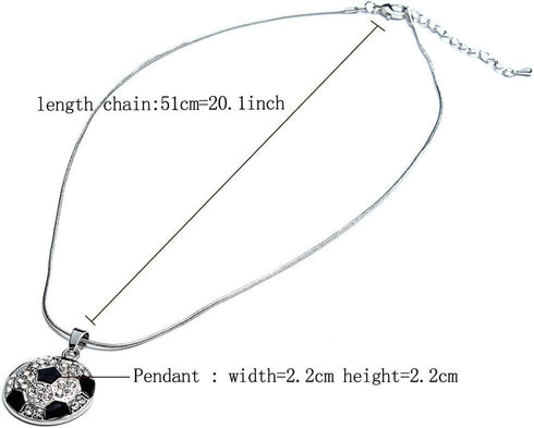 BANCHELLE Soccer Pendant Necklaces, Sports Fan Necklaces Pendants...