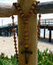 Super Jumbo Holy Mix Beads sanctified Rosary Natural Wood Chain Jesus Cross XL Large 42" Inches Wall Rosario...