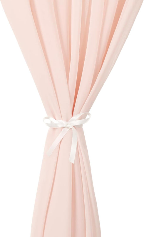 Light Peach Chiffon Table Runner 27x120 Inches Long Table Runners for Baby Shower Outdoor Wedding Festival Decorations...