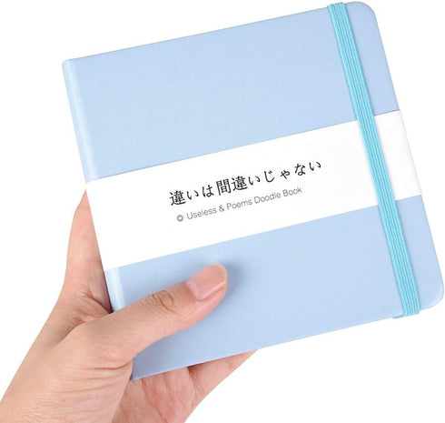 Small Square 5x5" 80gsm Mini Notebooks Blank Pages Sketchbooks Travel Journal Pocket Hardcover Paint Writing Notebook Blank Diary Memo Planner Ske...