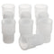 stonylab Silicone Stopper with Thread, 24# Natural Silicone Septum Stopper Fit for 24/40, 24/29 Outer Joint Lab Glassware, Sleeve Type, Pack of 10...