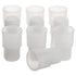 stonylab Silicone Stopper with Thread, 24# Natural Silicone Septum Stopper Fit for 24/40, 24/29 Outer Joint Lab Glassware, Sleeve Type, Pack of 10...